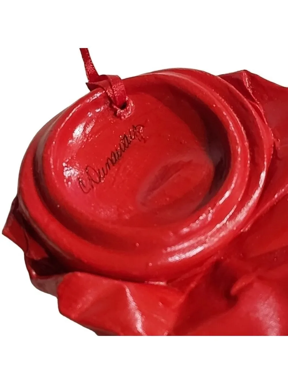 Soda can Santa Hand painted Santa ornament smash can unique one of a kind